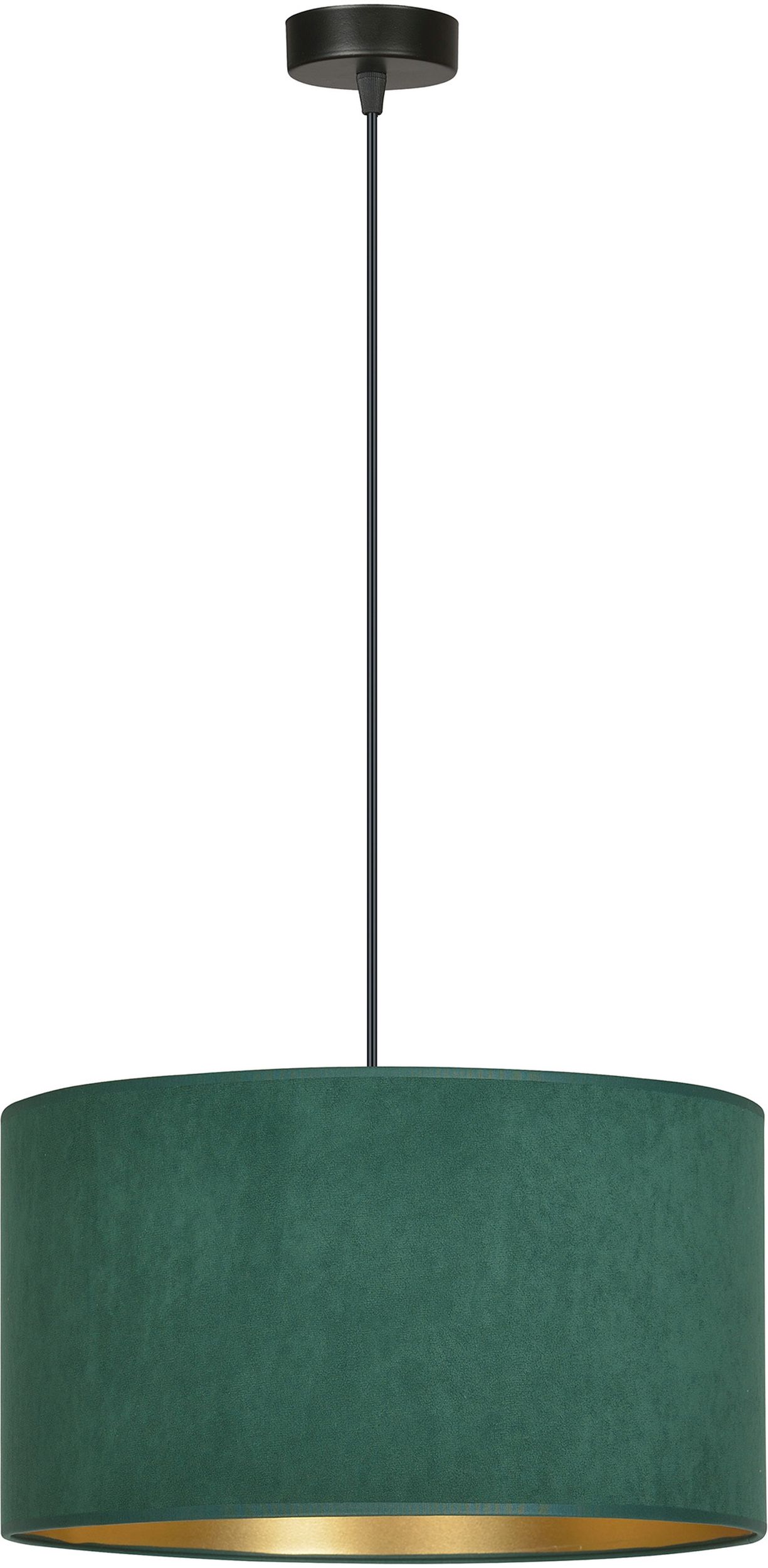Emibig Hilde lampe suspendue 1x15 W noir-vert-doré 1051/1