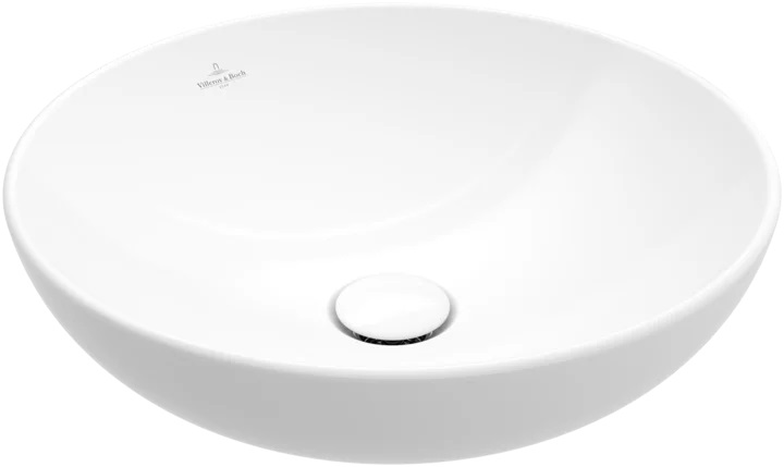 Villeroy & Boch Loop & Friends lavabo 42x42 cm ronde à poser blanc 4A4600R1