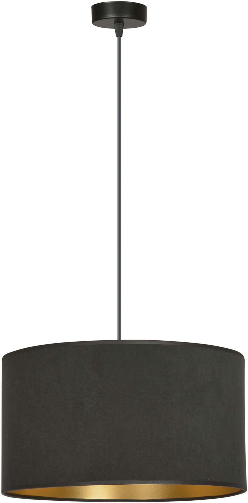 Emibig Hilde lampe suspendue 1x15 W noir-doré 1054/1