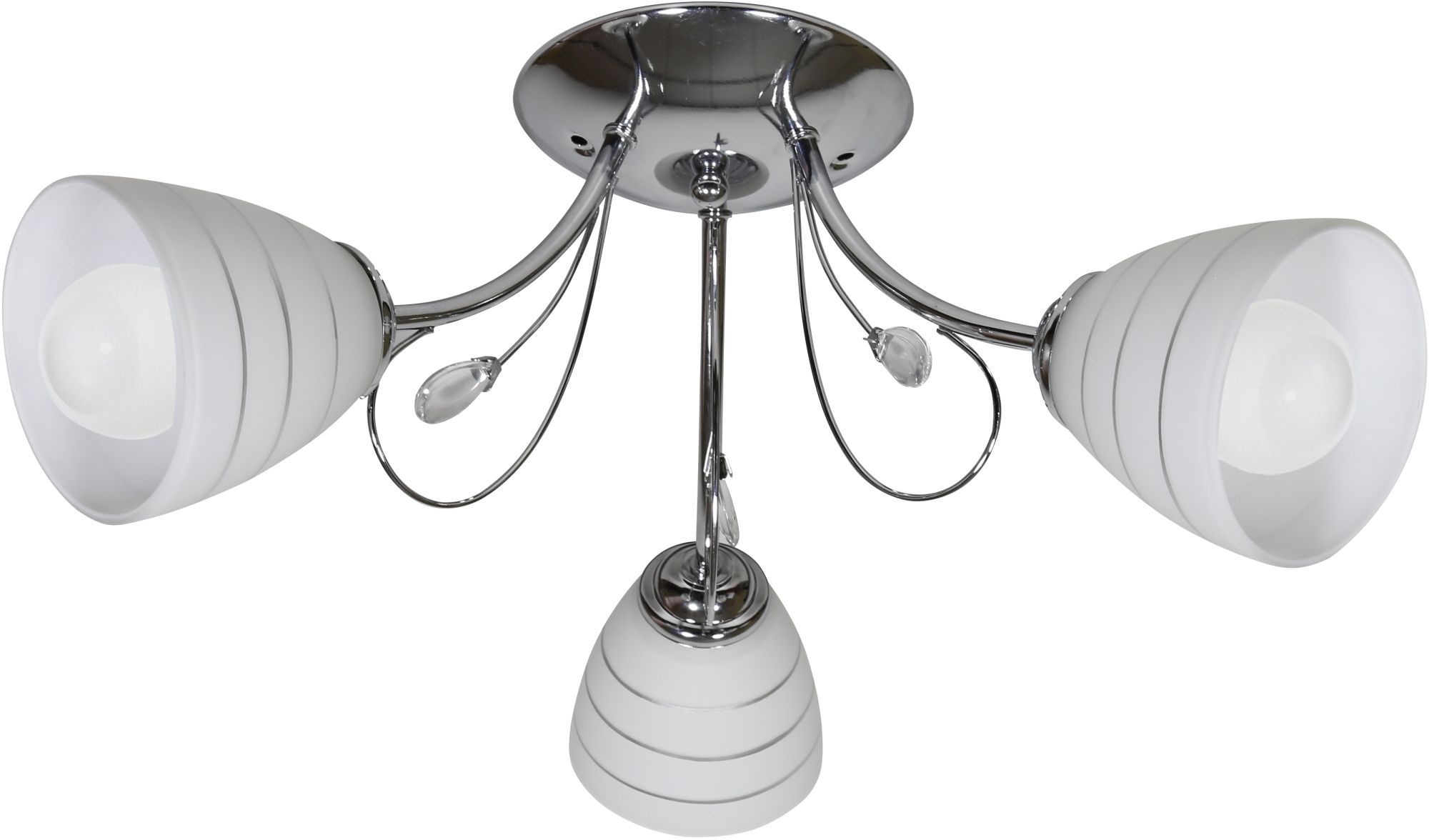Candellux Simpli plafonnier 3x40 W blanc-chrome 33-63847