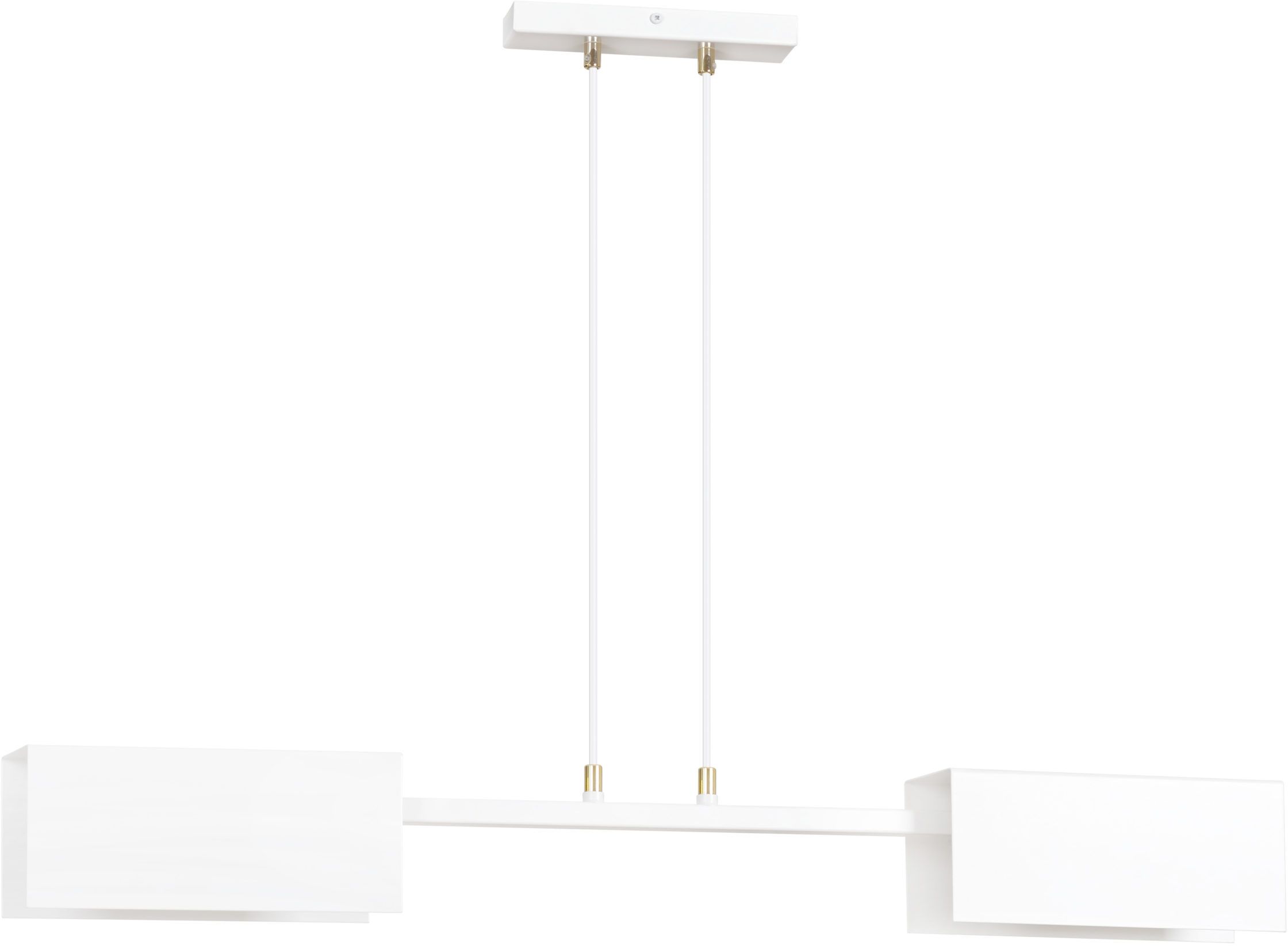Emibig Tolos lampe suspendue 2x15 W blanc 634/2