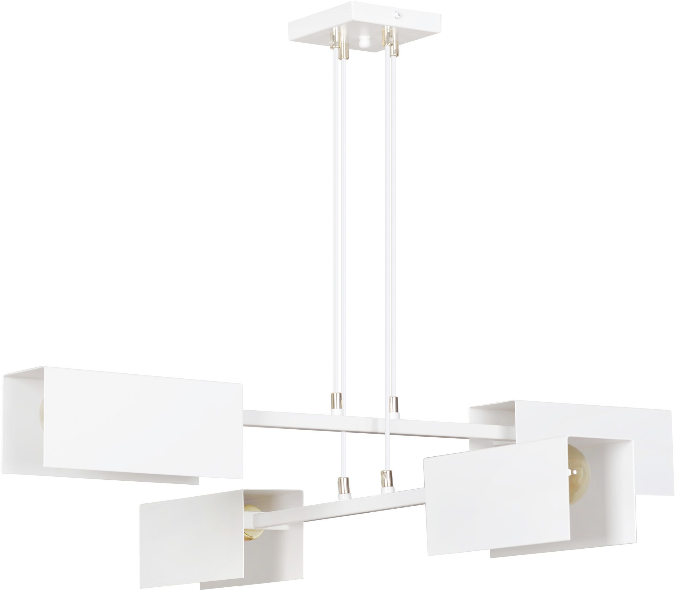 Emibig Tolos lampe suspendue 4x15 W blanc 634/4