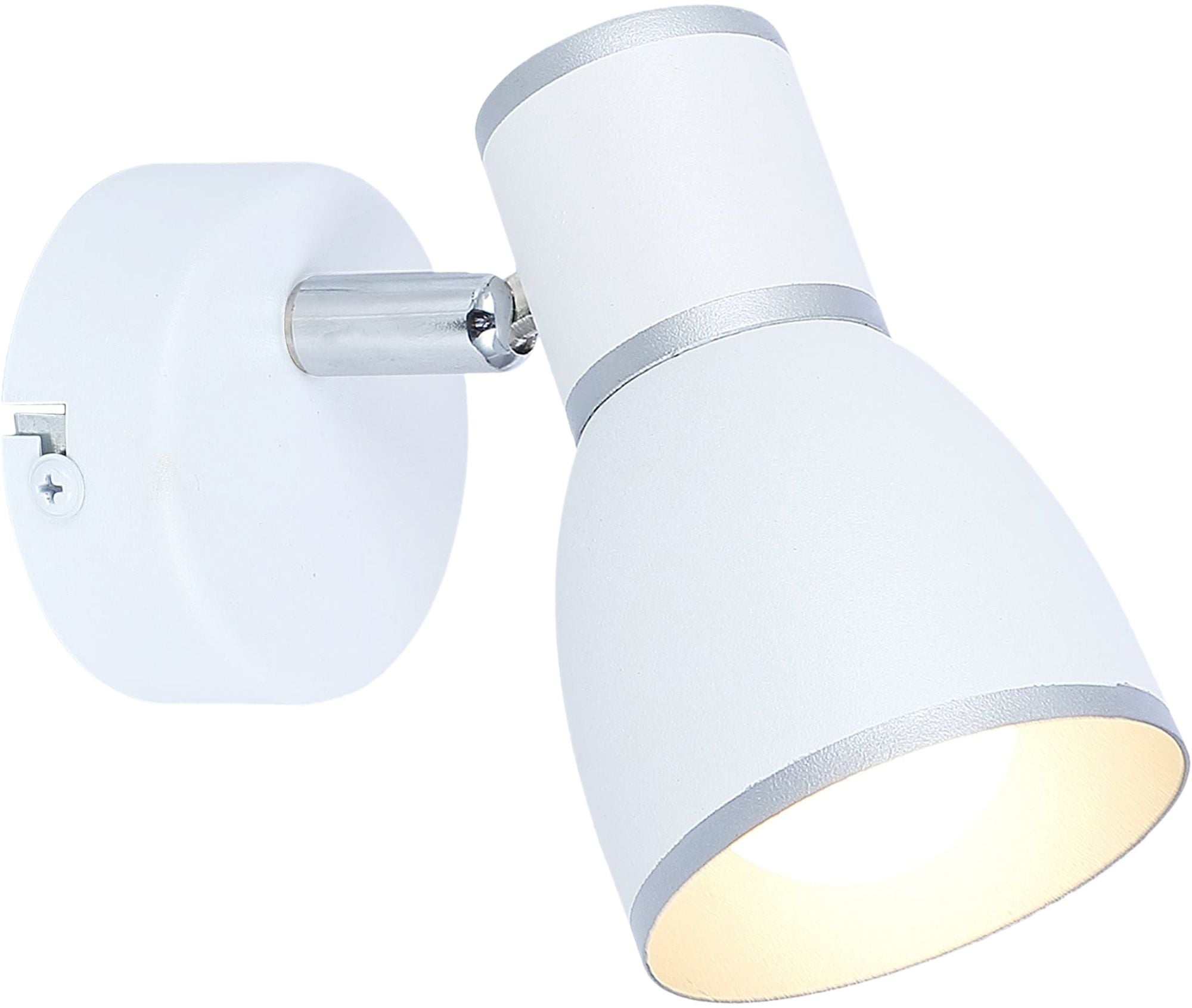 Candellux Fido applique murale 1x40 W blanc-chrome 91-63366