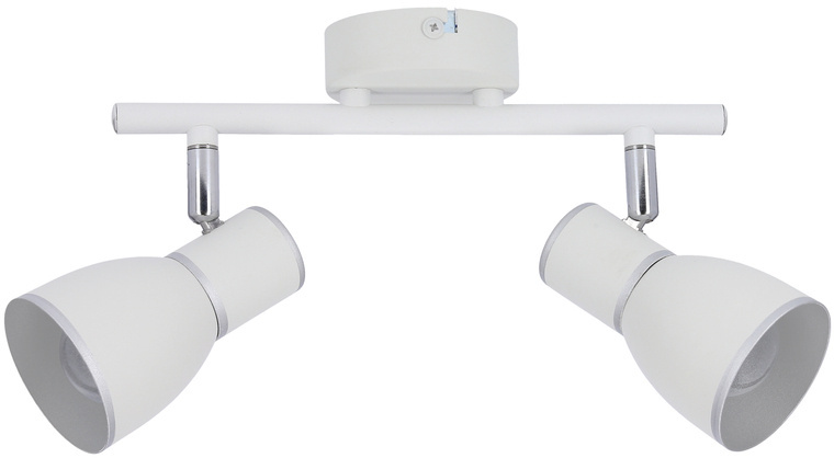 Candellux Fido plafonnier 2x40 W blanc-chrome 92-63373