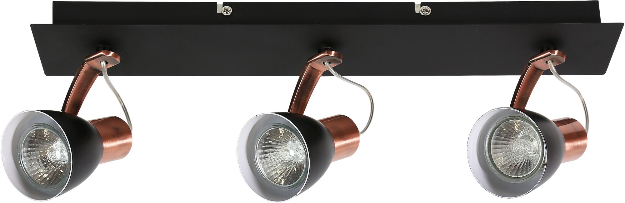 Candellux Markus plafonnier 3x50 W noir-cuivre 93-35608-M