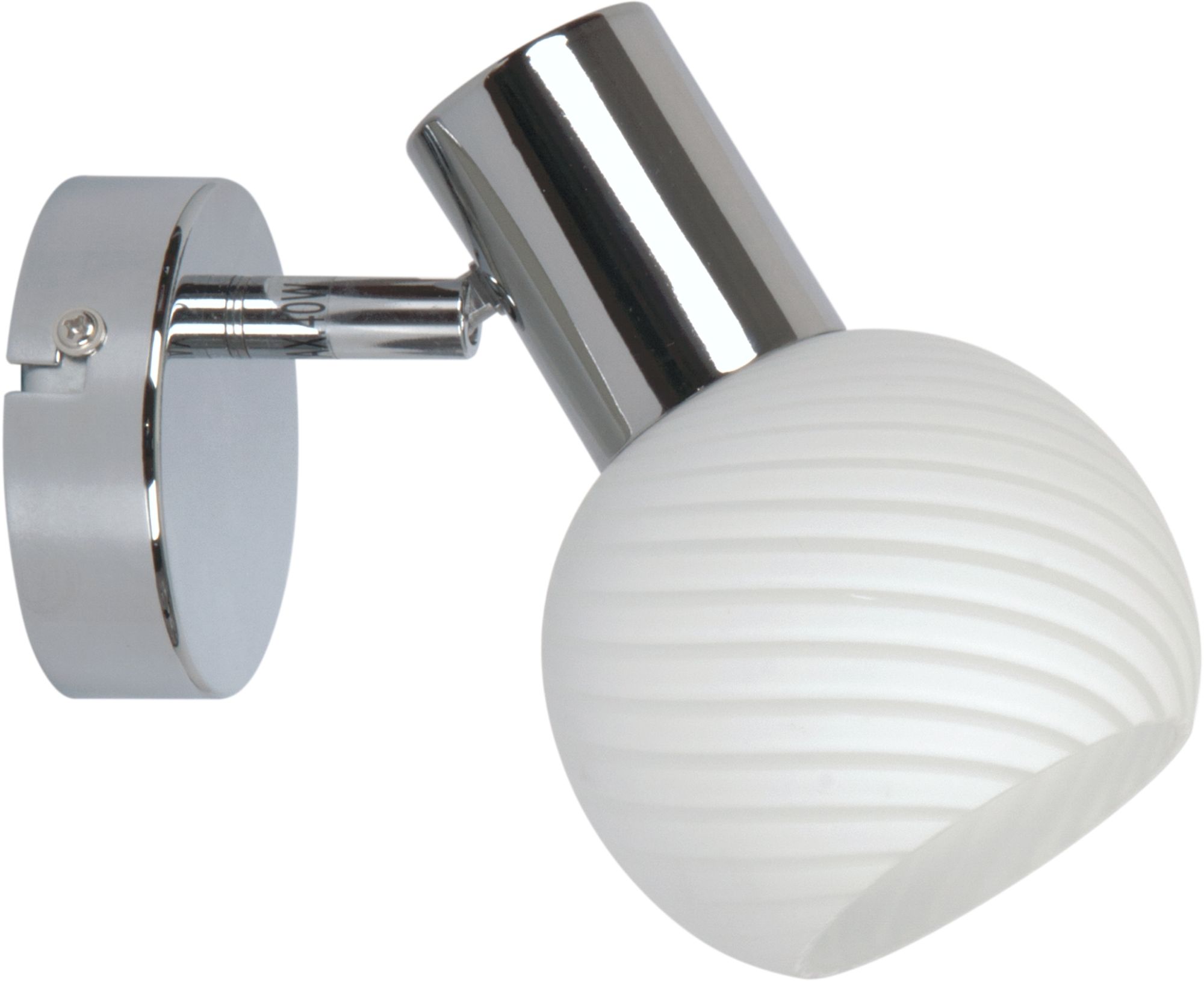 Candellux Turno applique murale 1x40 W blanc-chrome 91-94189