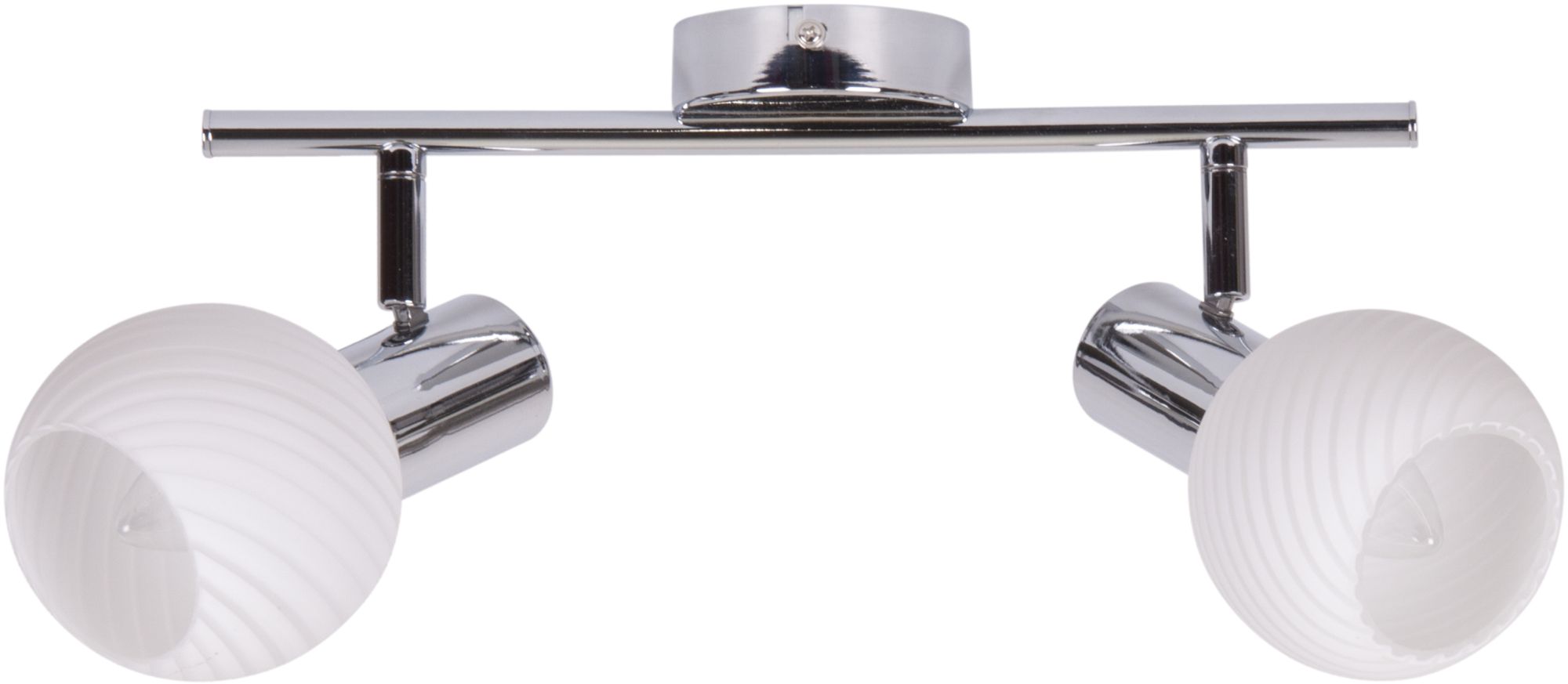 Candellux Turno plafonnier 2x40 W blanc-chrome 92-94202