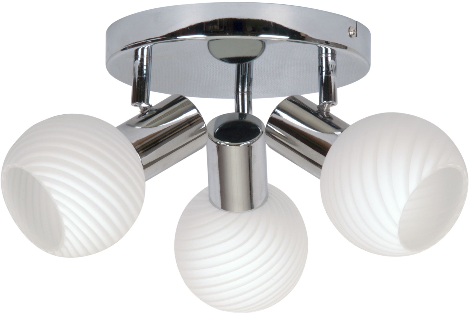 Candellux Turno plafonnier 3x40 W blanc-chrome 98-10940