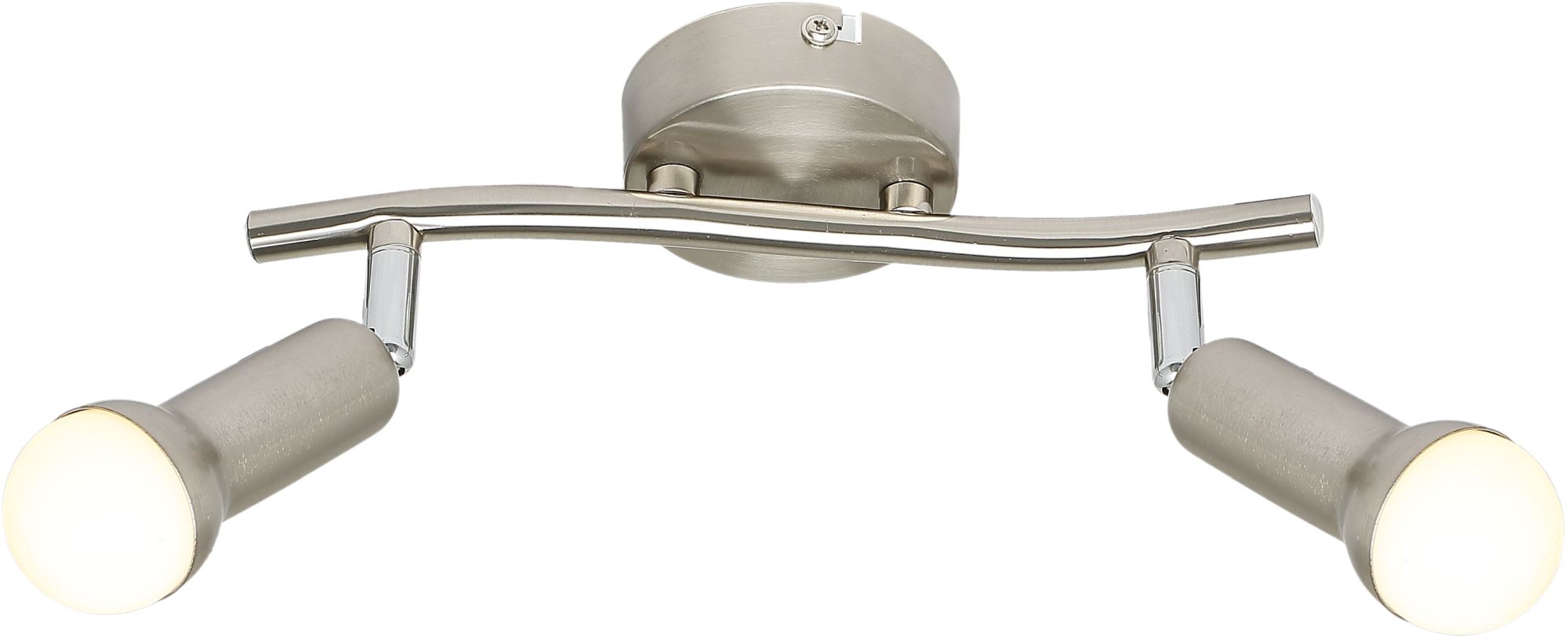 Candellux Arc plafonnier 2x40 W nickel 92-63298