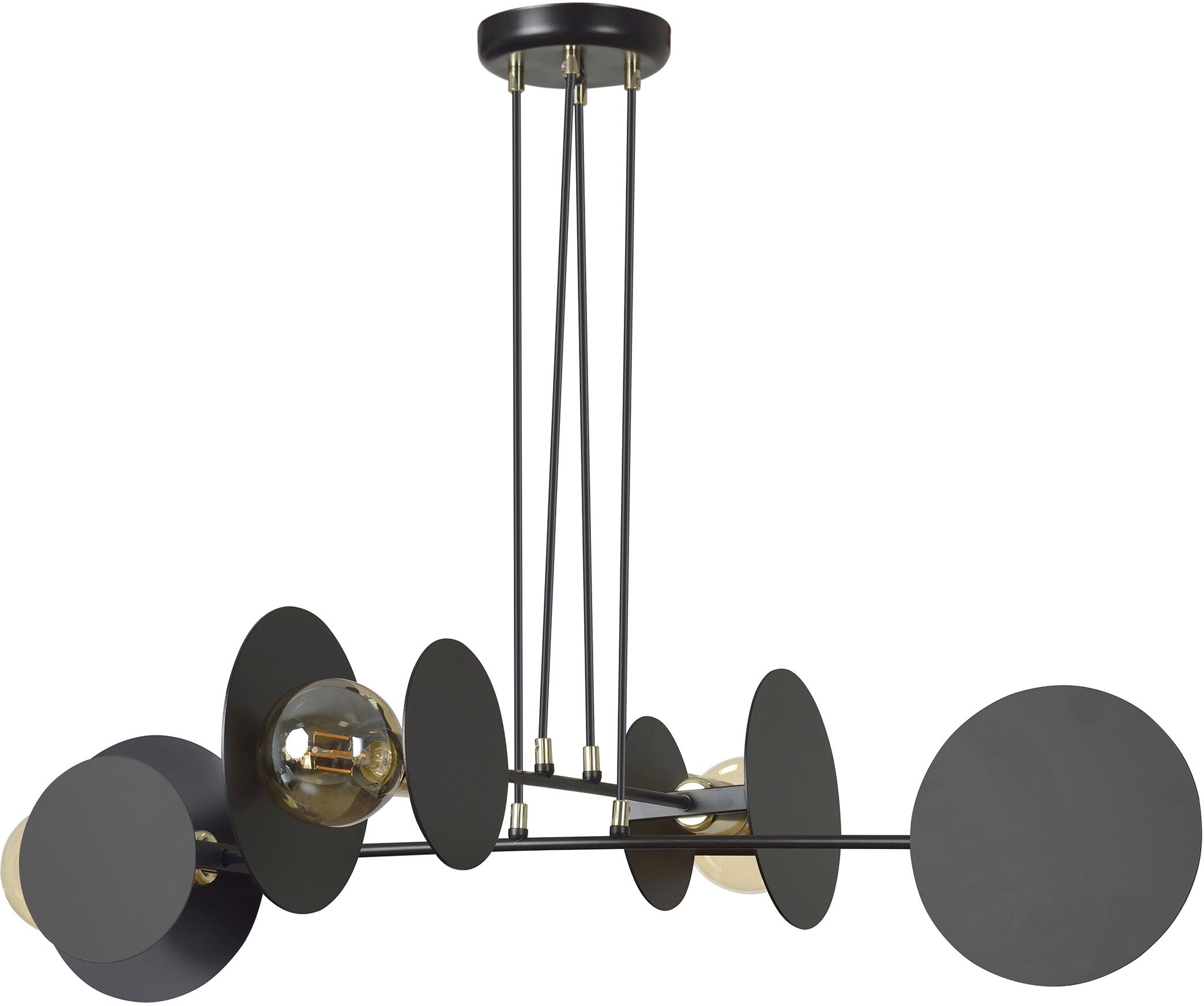 Emibig Idea lampe suspendue 4x15 W noir 792/4