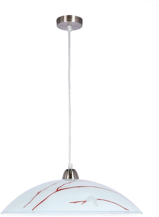 Candellux Brag lampe suspendue 1x40 W blanc-argenté-marron 31-09265