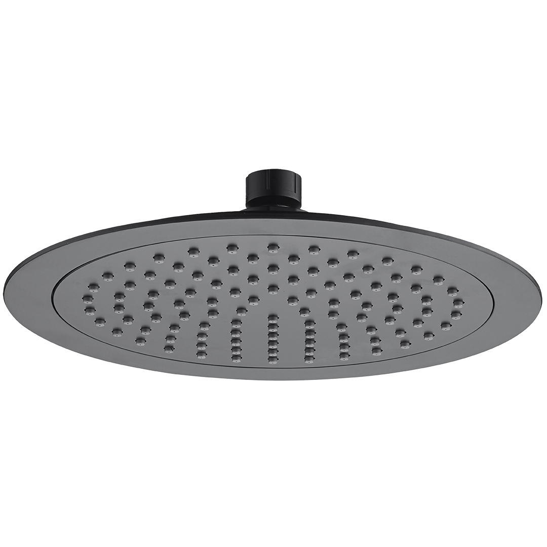 Laveo Leia douche à effet de pluie 24x24 cm circulaitre noir NLE7DAD