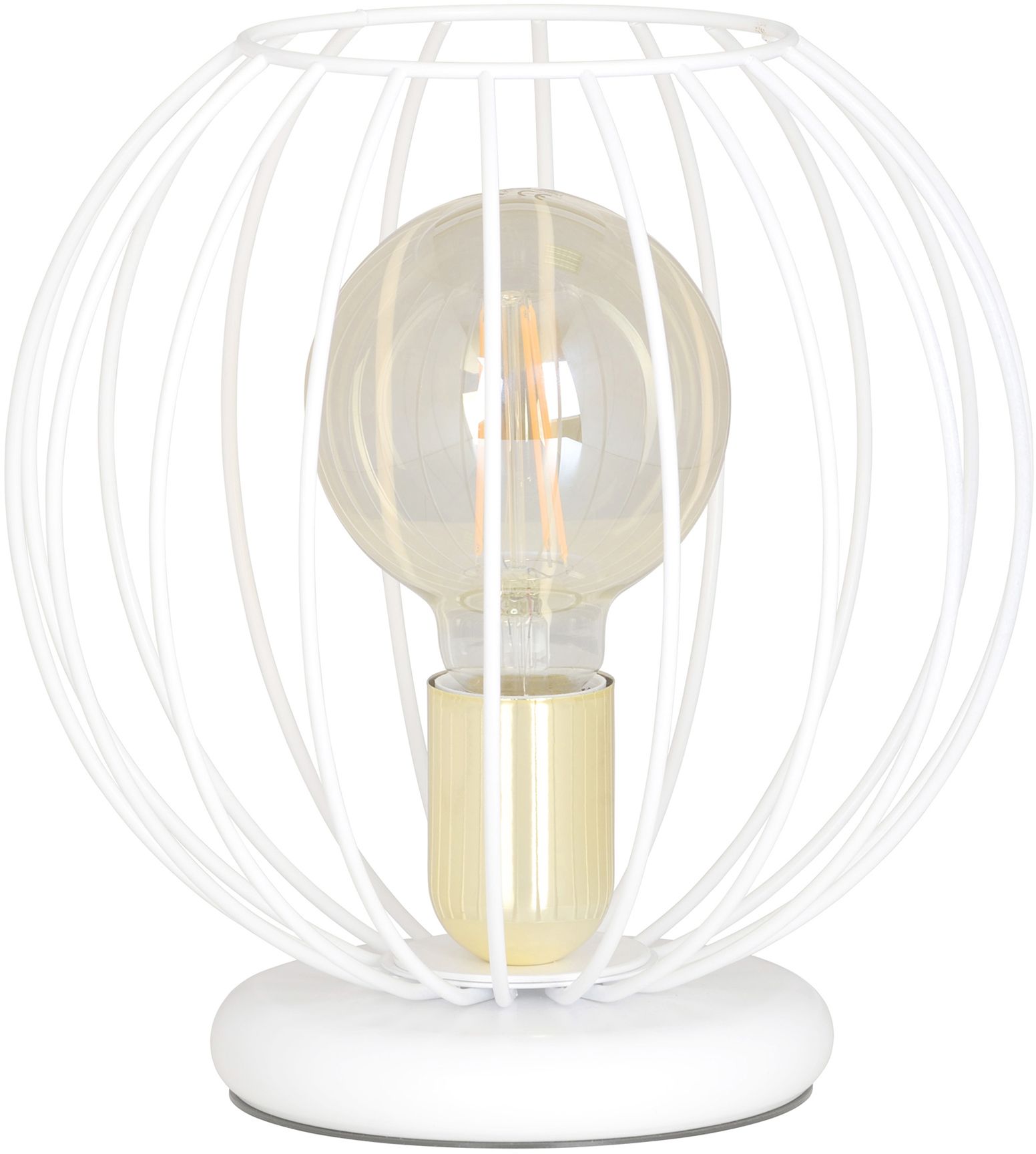 Emibig Albio lampe de table 1x15 W blanc-doré 145/LN1