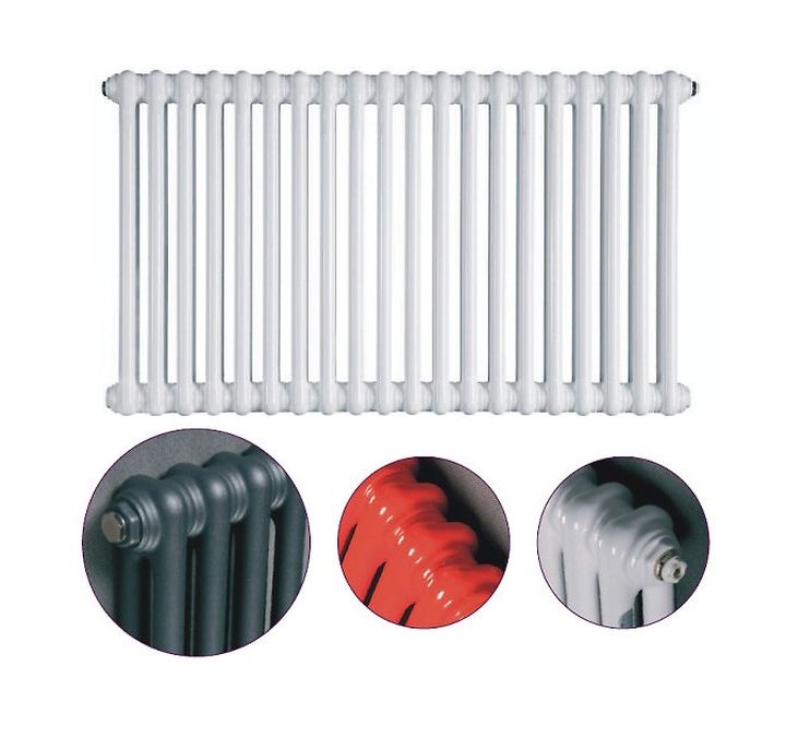 Instal Projekt Tubus 2 radiateur d’intérieur 56.1x87.5 cm podłączenie inférieur blanc TUB2-050/19D50