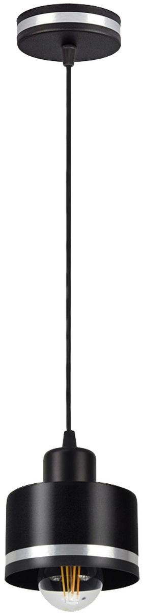 Candellux Wama lampe suspendue 1x40 W noir-chrome 31-00460