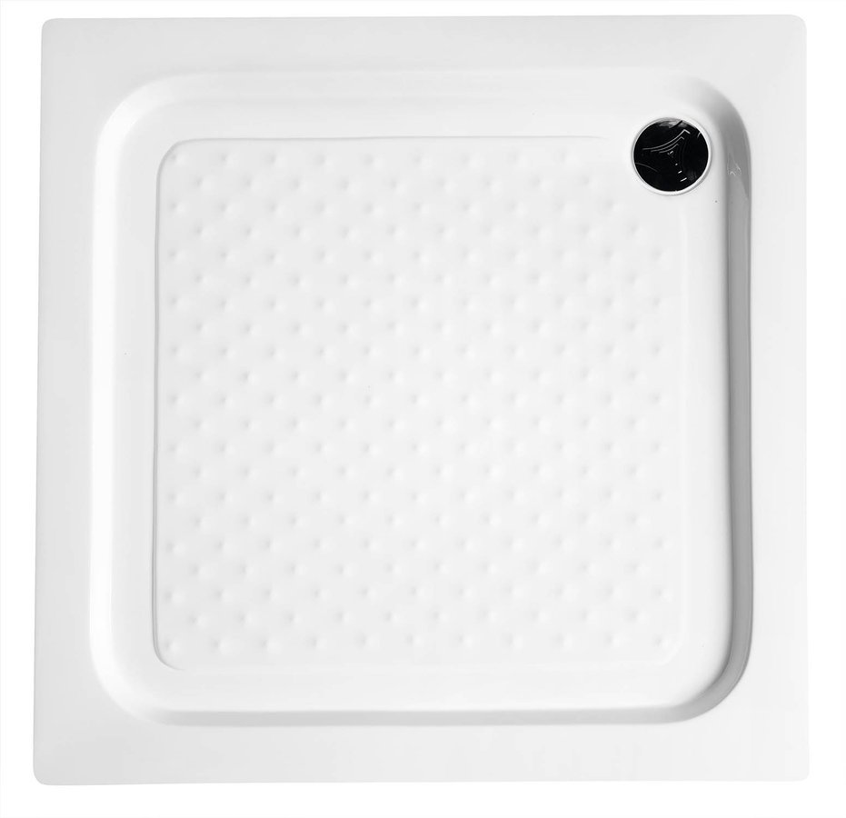 Aqualine receveur de douche carré 80x80 cm blanc BTTQ80