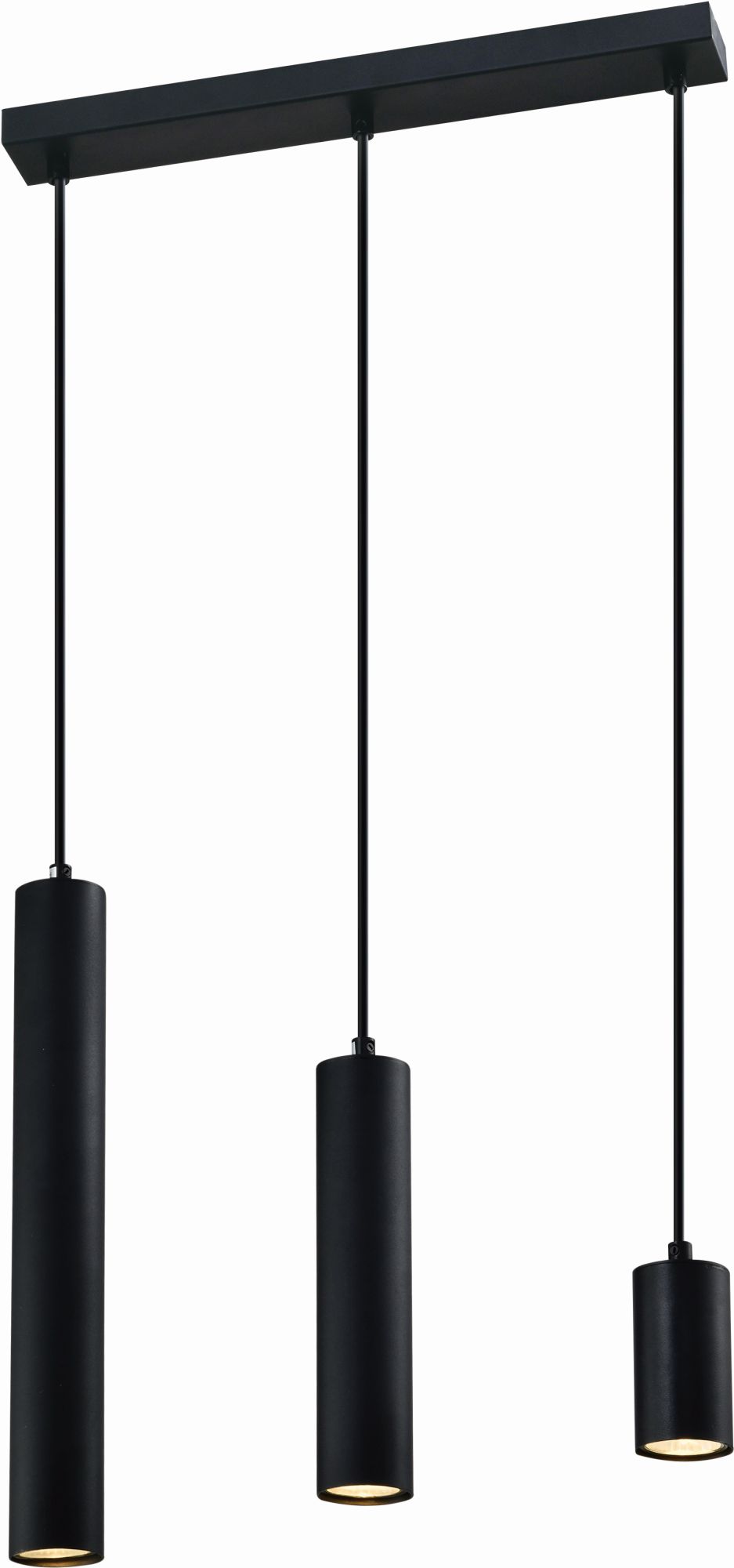 Candellux Tubo lampe suspendue 3x25 W noir 33-79107
