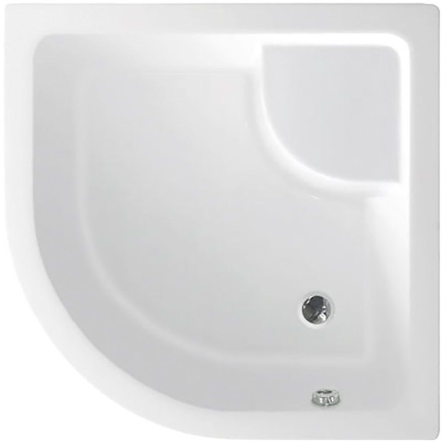 Aqualine receveur de douche semi-circulaire 80x80 cm blanc C83