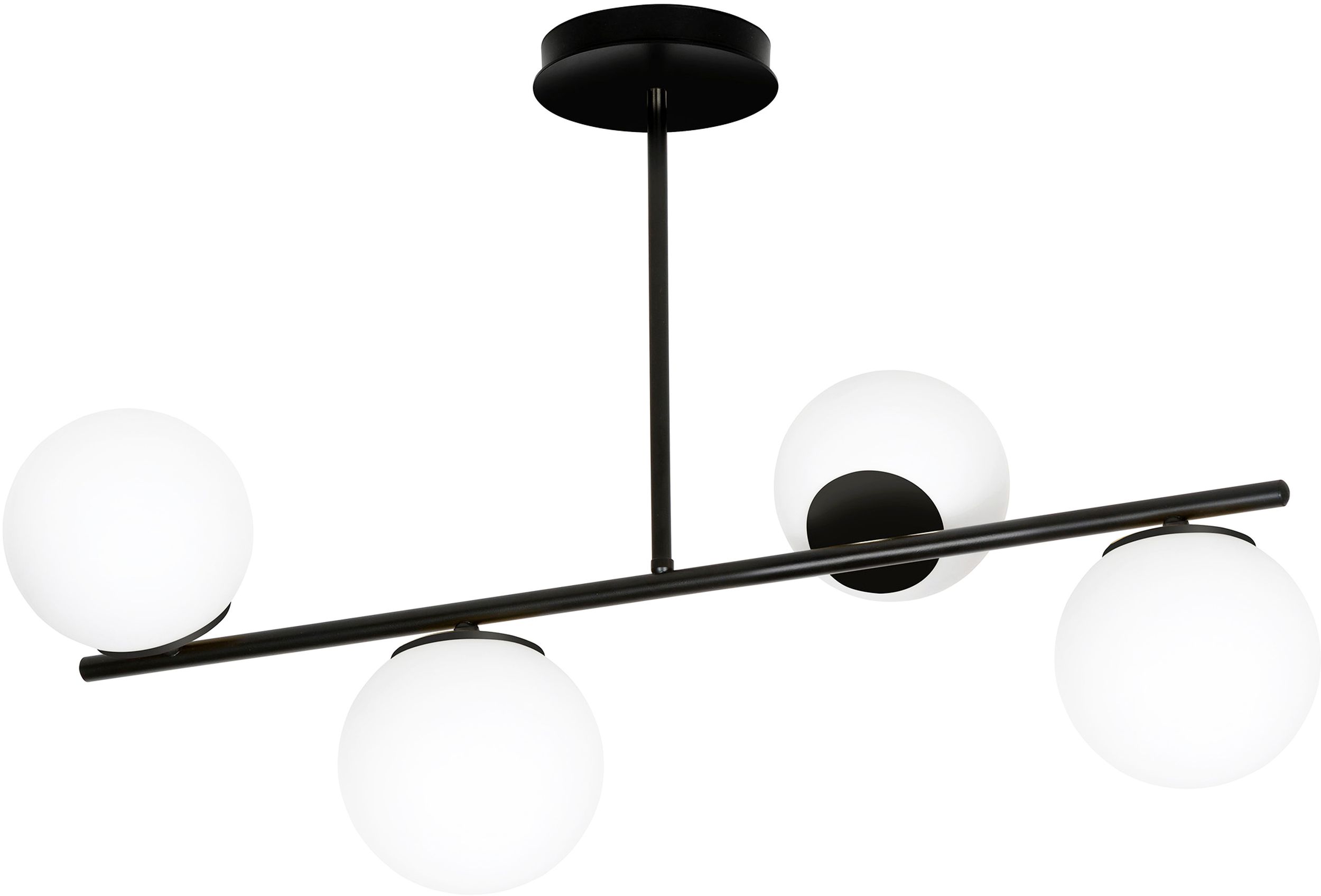 Emibig Bior plafonnier 4x10 W noir 1020/4