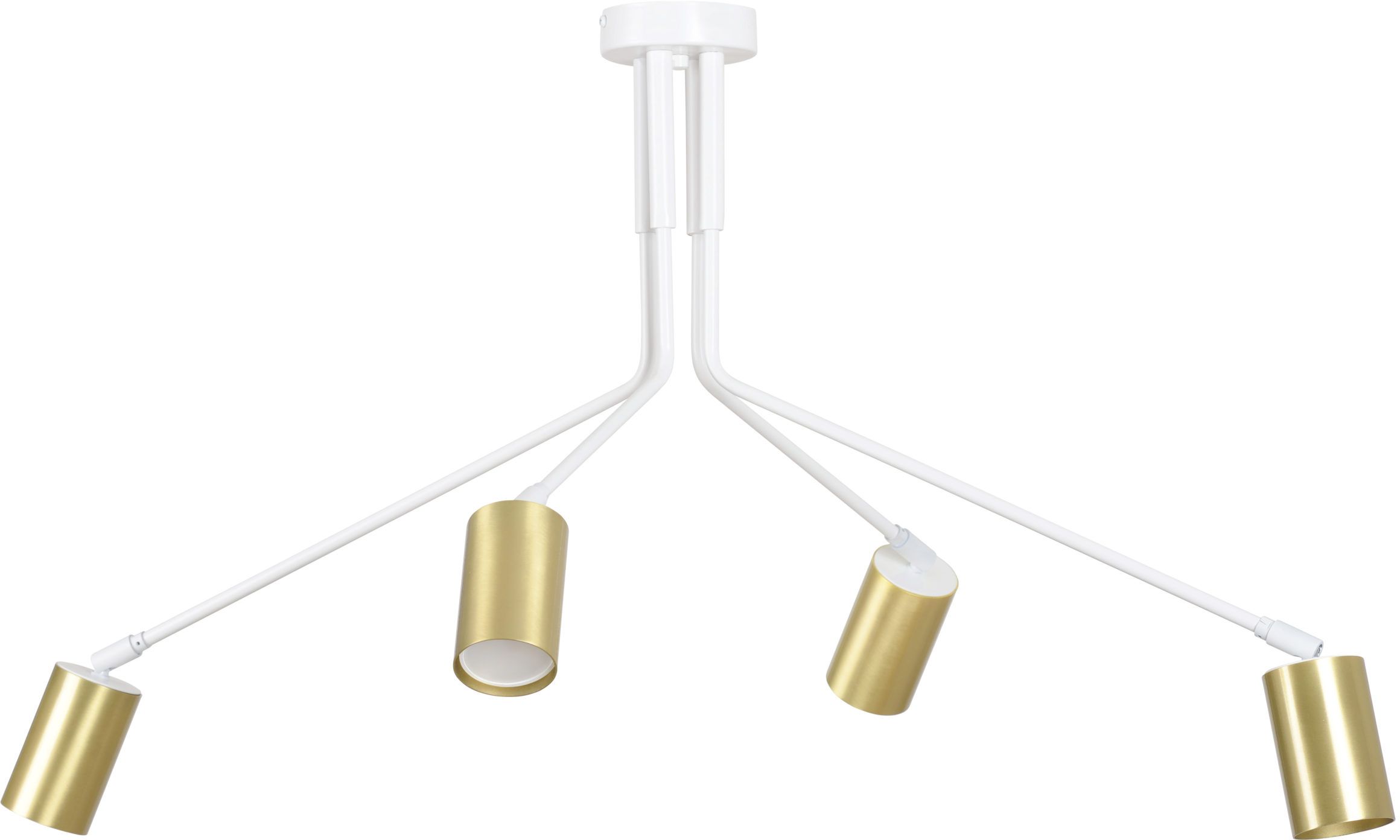 Emibig Verno plafonnier 4x8 W blanc-doré 656/4