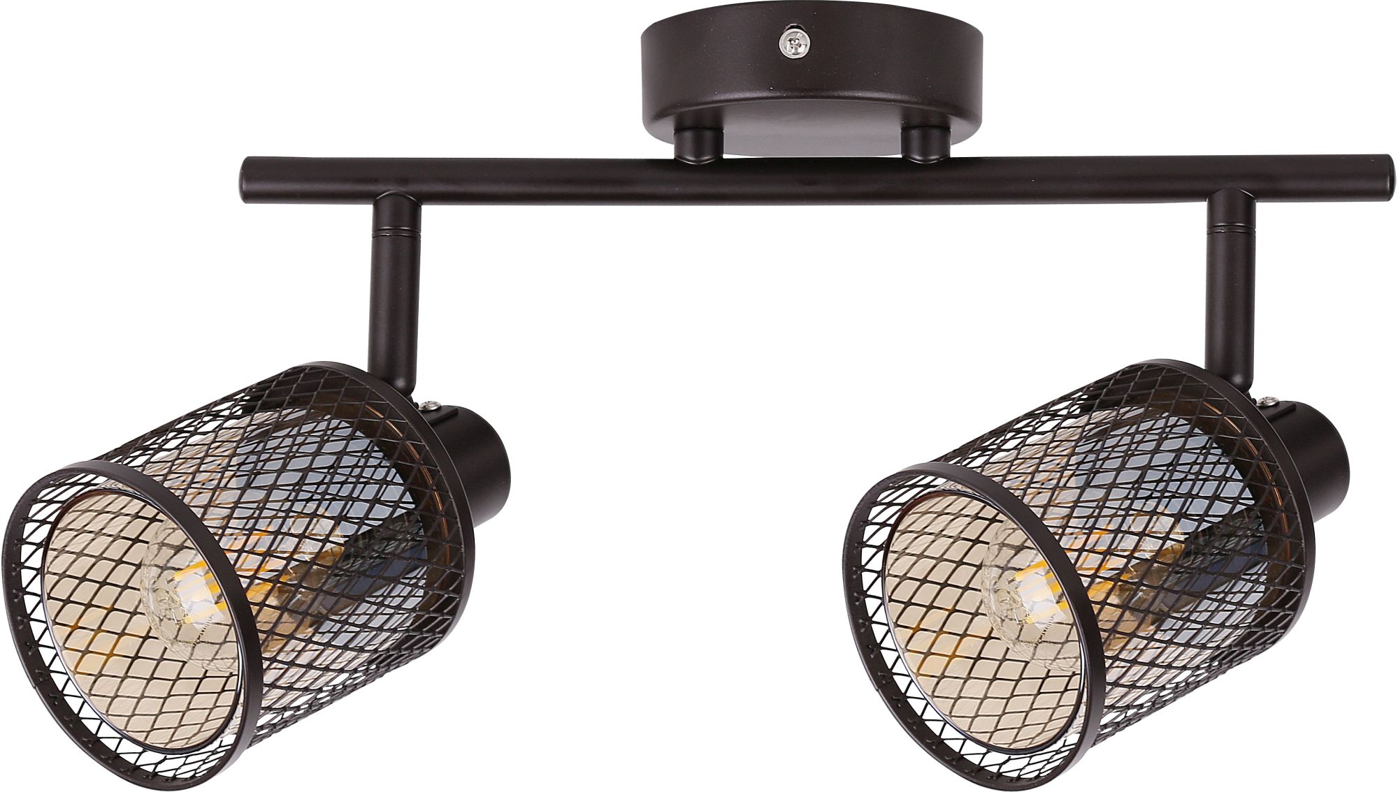 Candellux Canabera plafonnier 2x40 W ambré-marron 92-81766