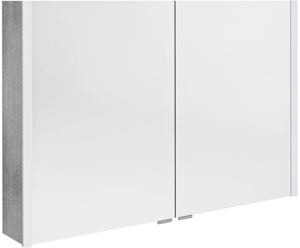 Sapho Alix armoire 106x17.5x70 cm avec miroir gris AX106-0011