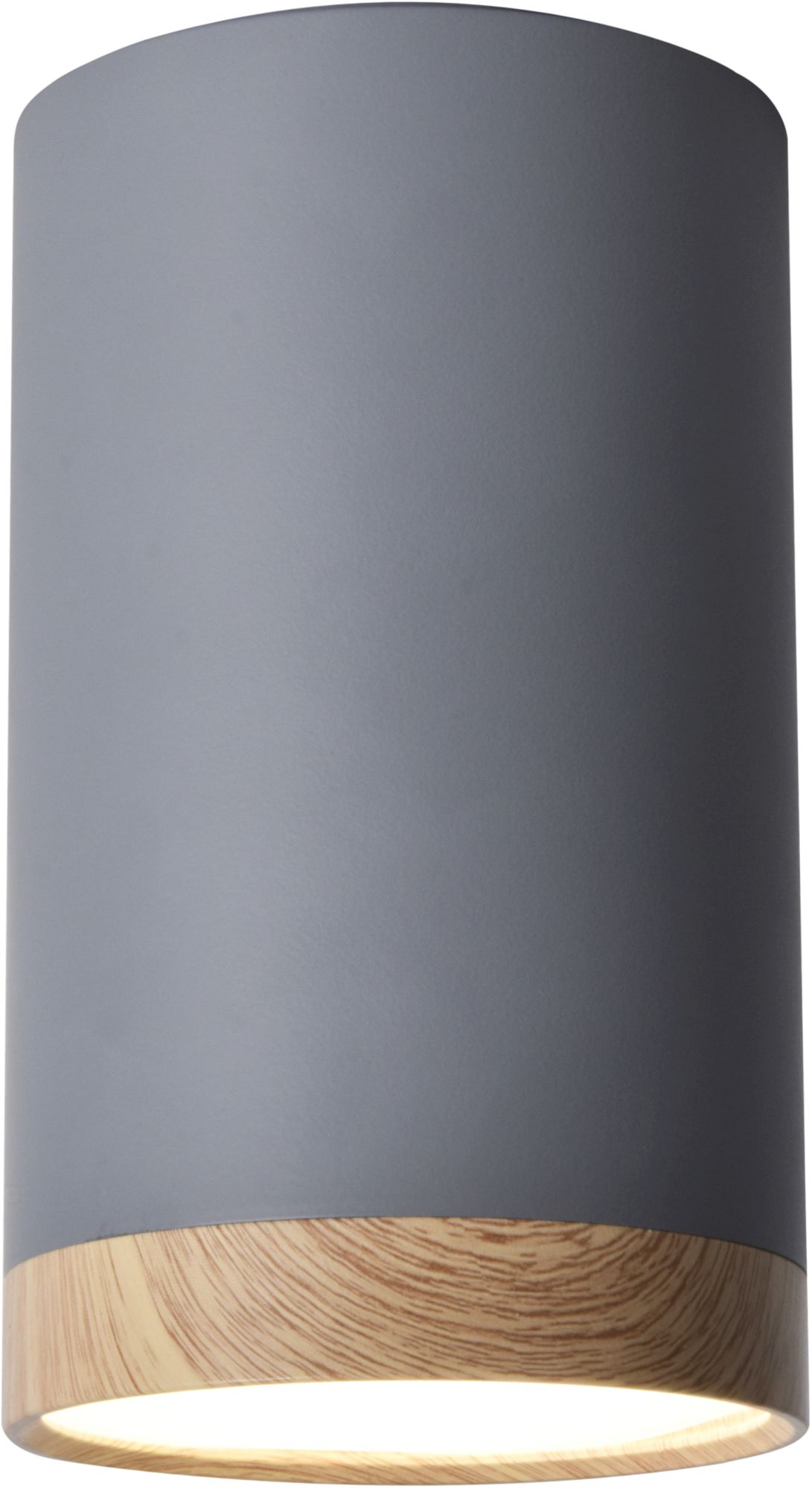 Candellux Tuba plafonnier 1x9 W gris-bois 2282879