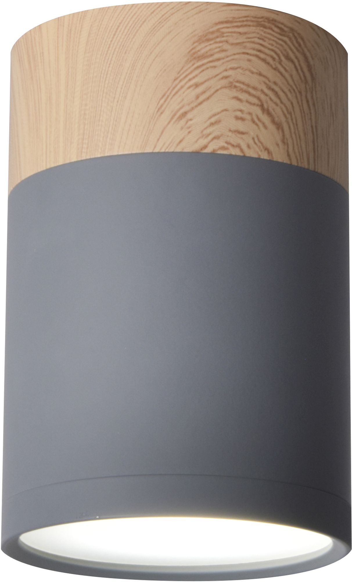 Candellux Tuba plafonnier 1x15 W gris-bois 2284262