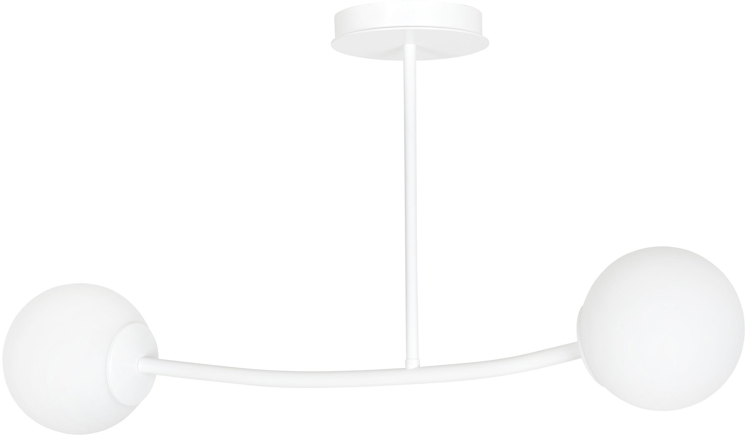 Emibig Halldor plafonnier 2x10 W blanc-laiteux 1025/2