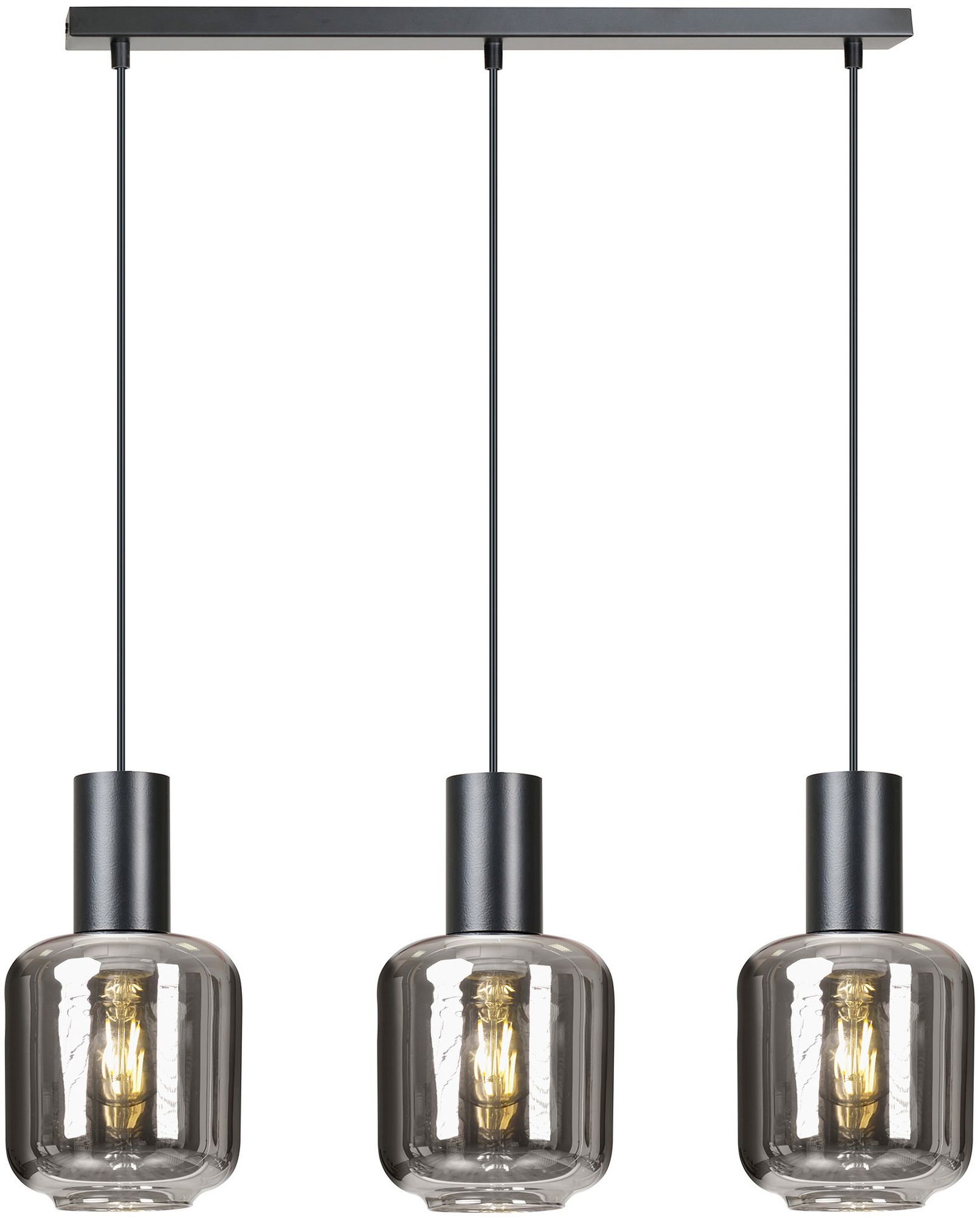 Emibig Ingvar lampe suspendue 3x60 W noir 1014/3