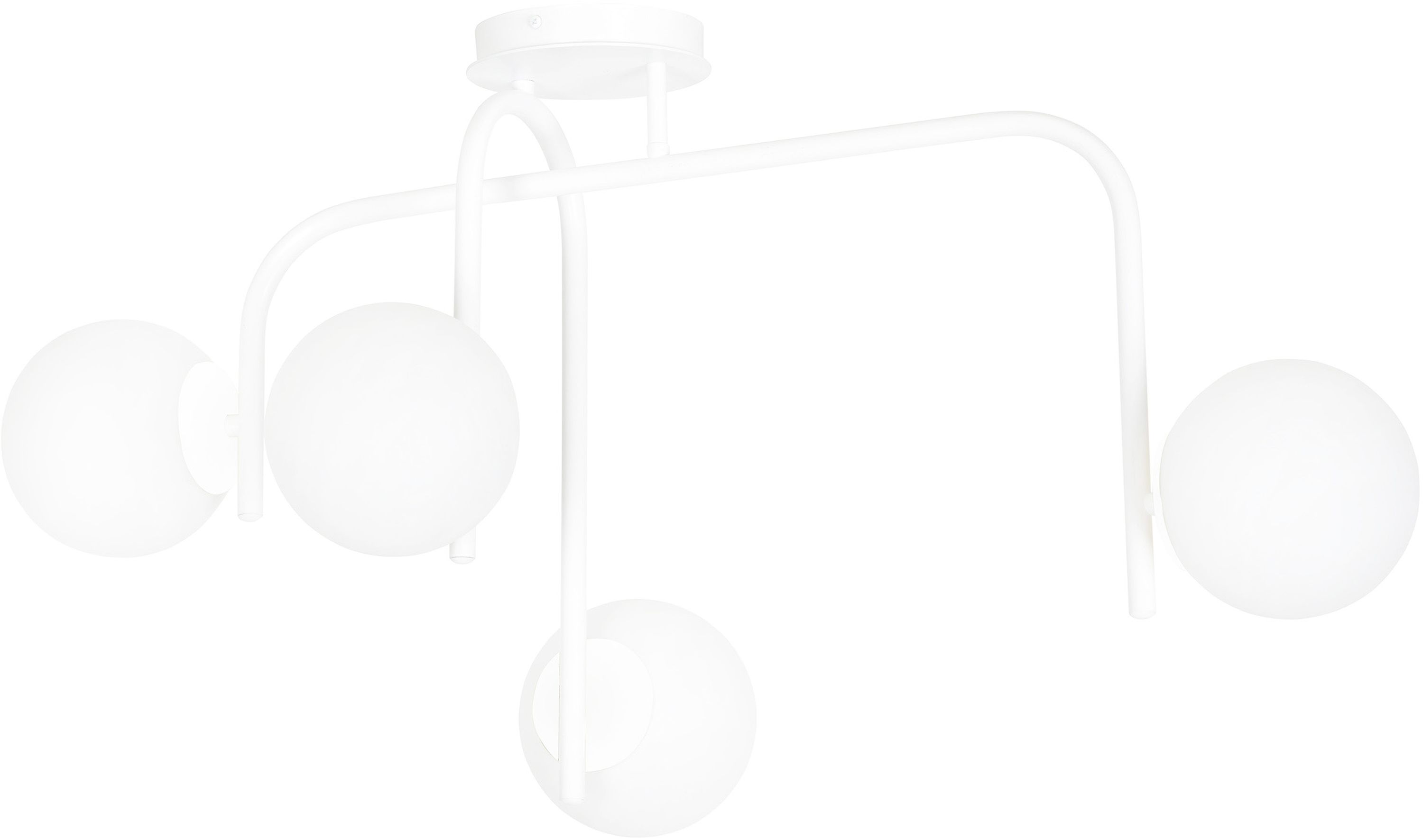Emibig Kalf plafonnier 4x10 W blanc 1031/4B