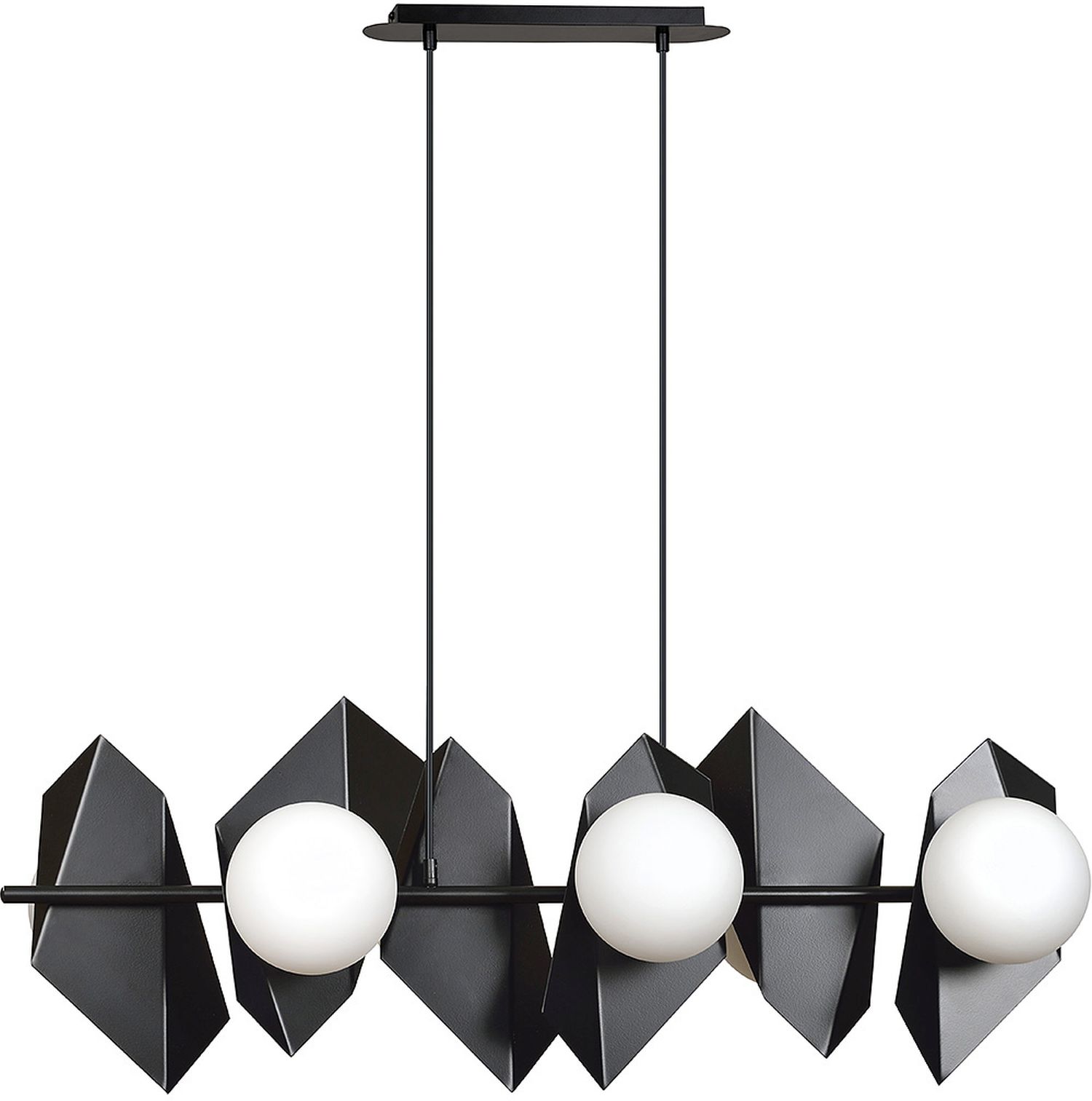 Emibig Drifton lampe suspendue 6x10 W noir 636/6