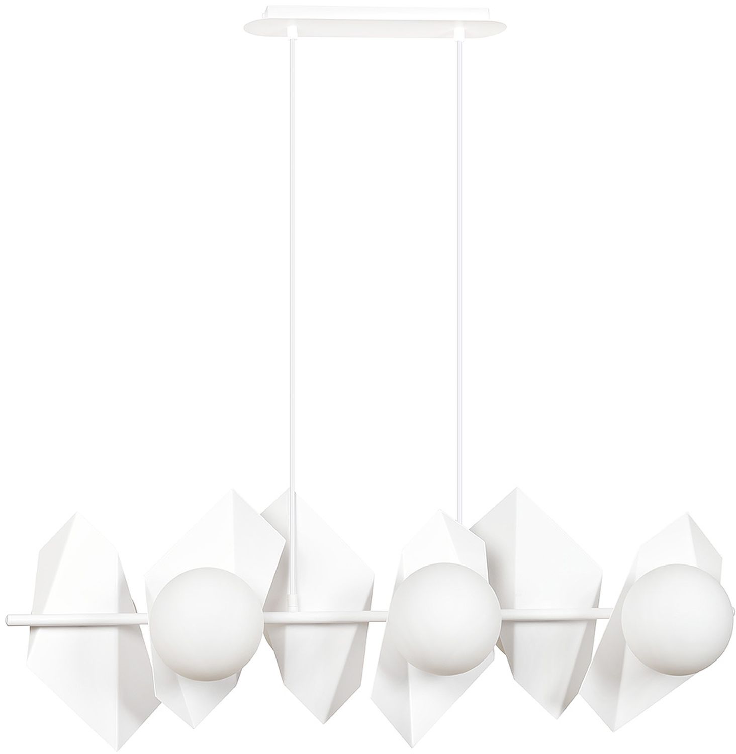 Emibig Drifton lampe suspendue 6x10 W blanc 637/6
