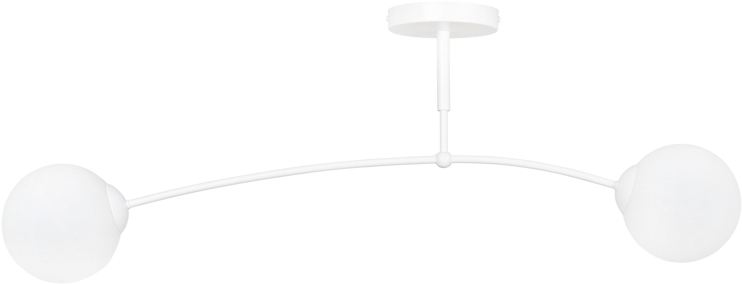 Emibig Pregos plafonnier 2x10 W blanc-laiteux 671/2