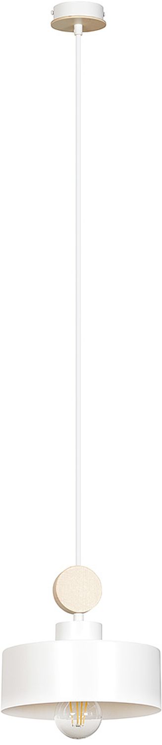 Emibig Tuniso lampe suspendue 1x15 W blanc-bois 583/1