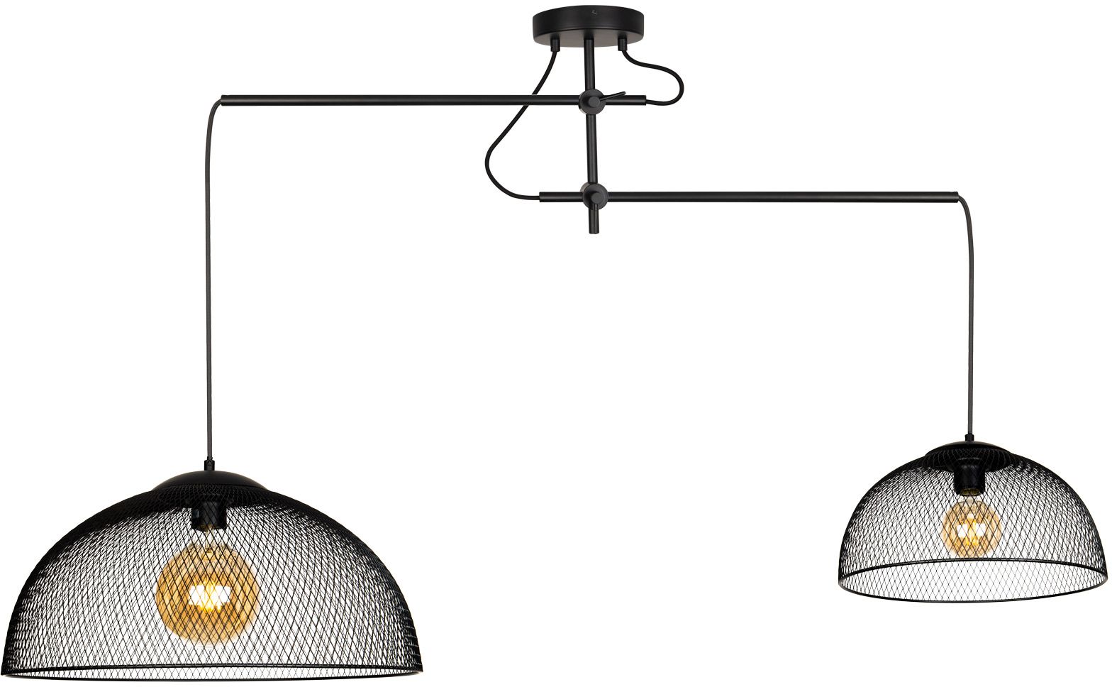 MaxLight Concept lampe suspendue 2x60 W noir P0455