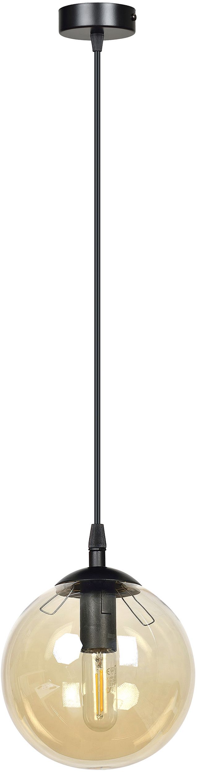 Emibig Cosmo lampe suspendue 1x10 W noir-ambre 713/1