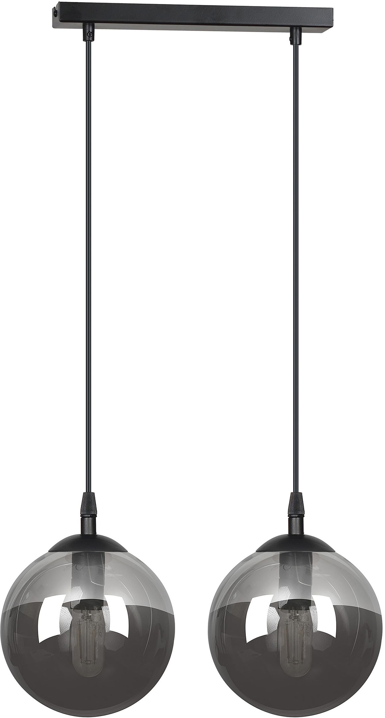 Emibig Cosmo lampe suspendue 2x10 W noir-graphite 712/2