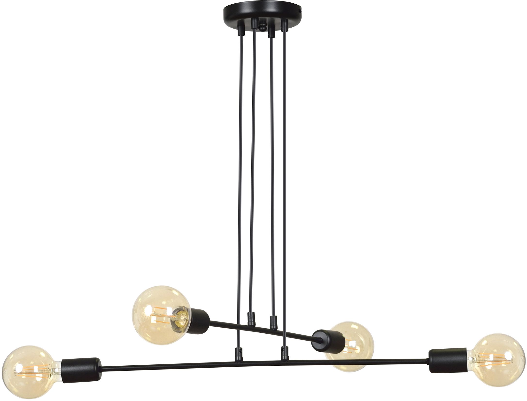 Emibig Multipo lampe suspendue 4x15 W noir 696/4