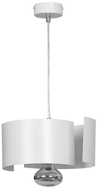 Emibig Vixon lampe suspendue 1x15 W blanc-chrome 306/1