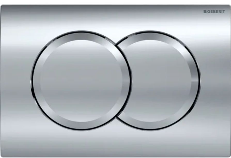 Geberit Delta01 bouton de chasse d'eau pour WC chrome brillant 115.107.21.1