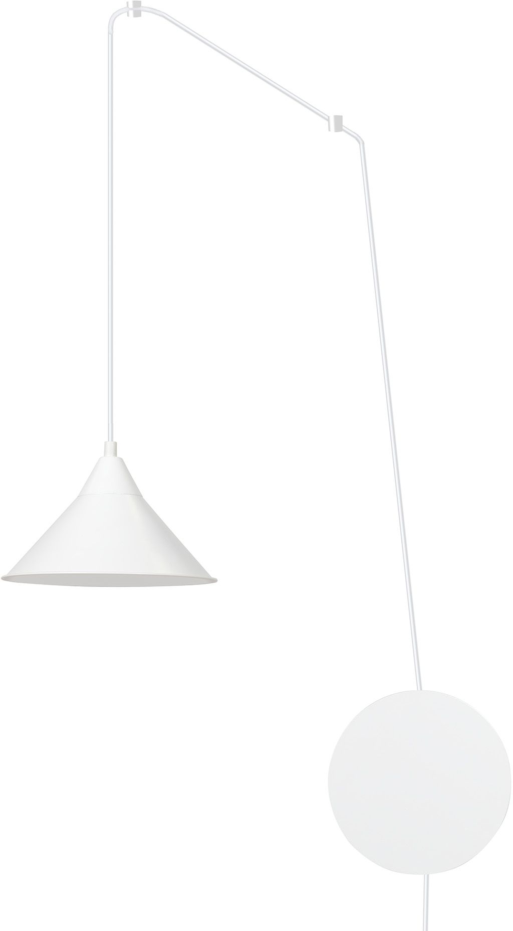 Emibig Abramo lampe suspendue 1x15 W blanc 159/1