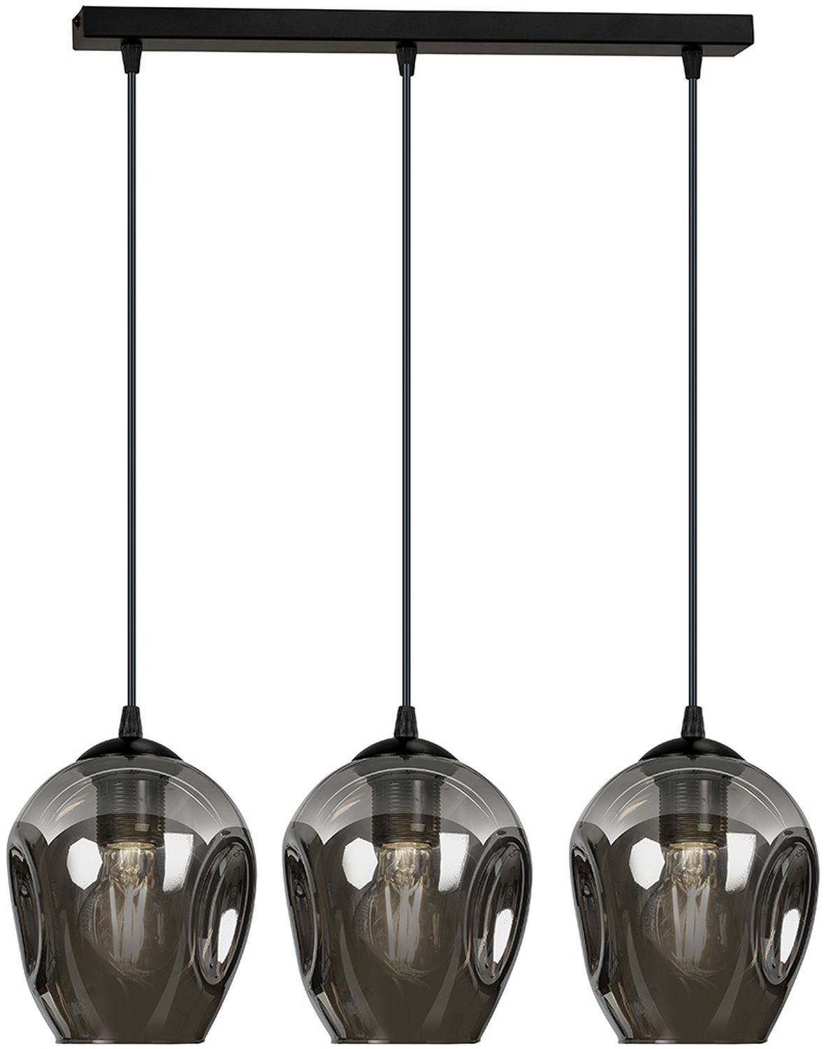 Emibig Istar lampe suspendue 3x15 W noir-graphite 680/3