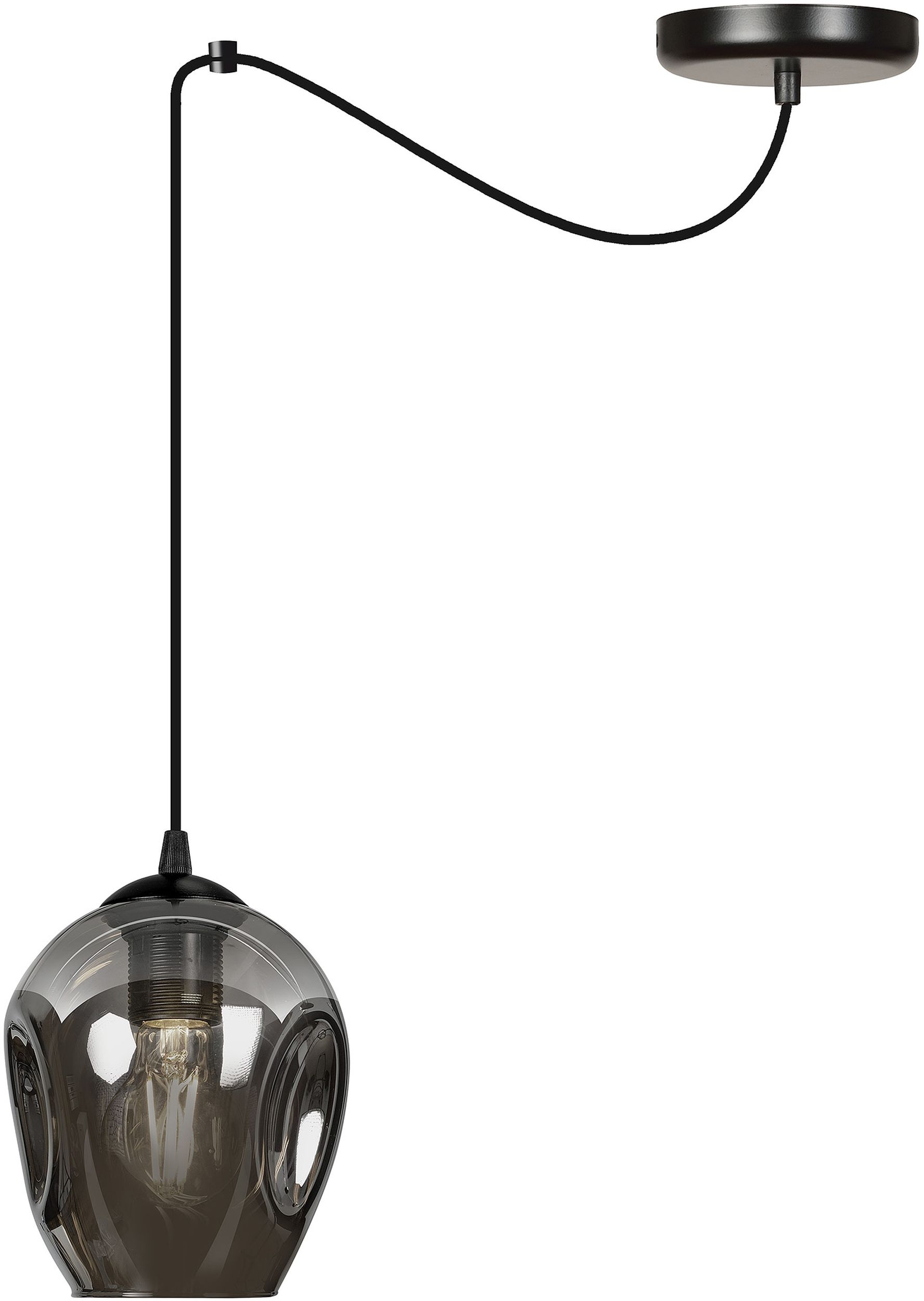 Emibig Level lampe suspendue 1x15 W noir-graphite 757/1