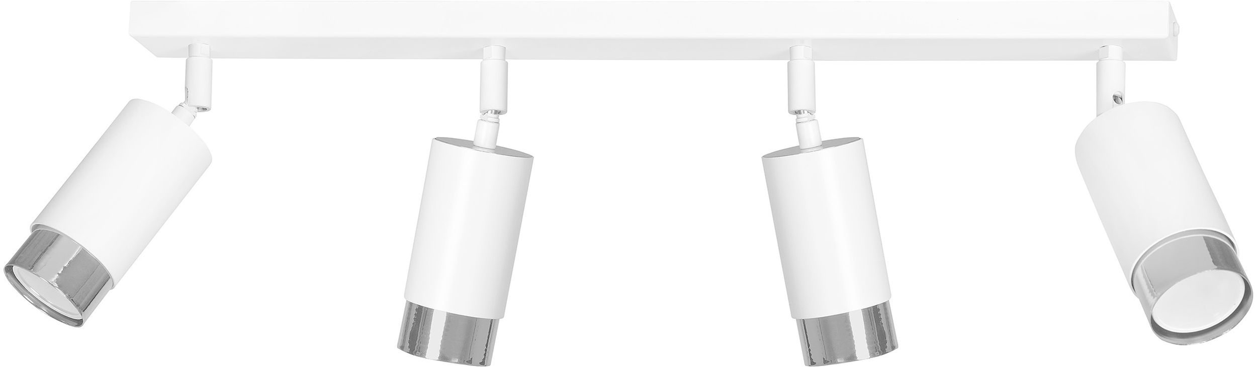 Emibig Hiro plafonnier 4x8 W blanc-chrome 962/4