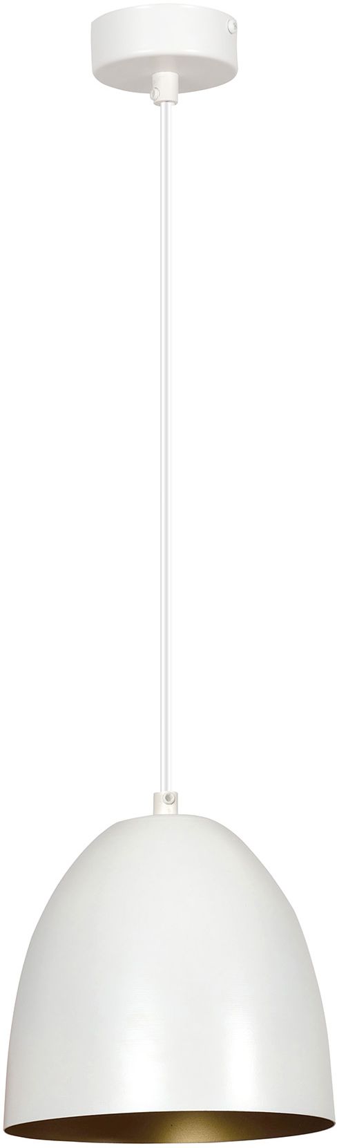 Emibig Lenox lampe suspendue 1x15 W blanc-doré 411/1