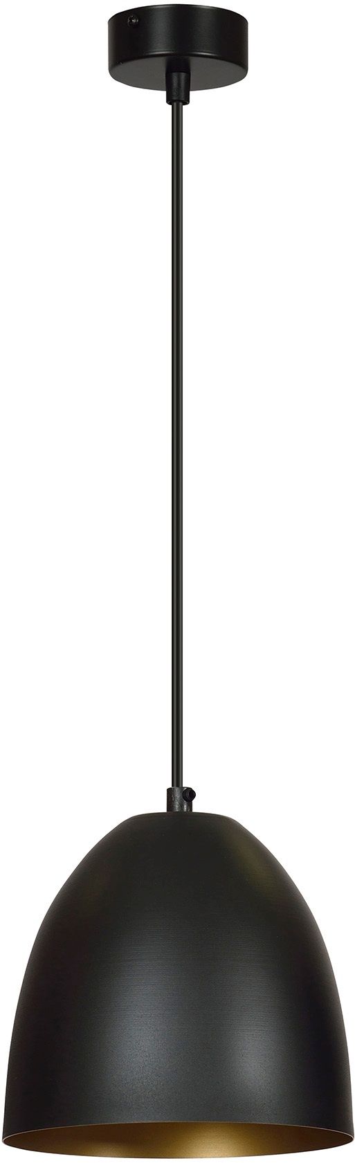 Emibig Lenox lampe suspendue 1x15 W noir-doré 410/1
