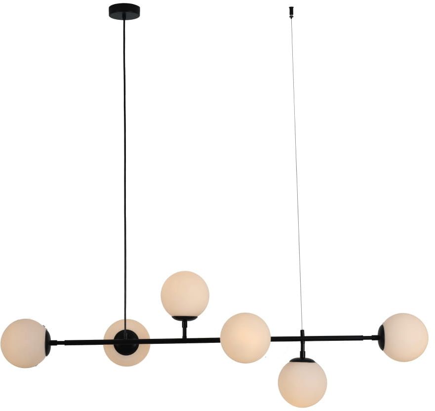 Light Prestige Alisa lampe suspendue 6x40 W blanc-noir LP-005/6PBK/WH