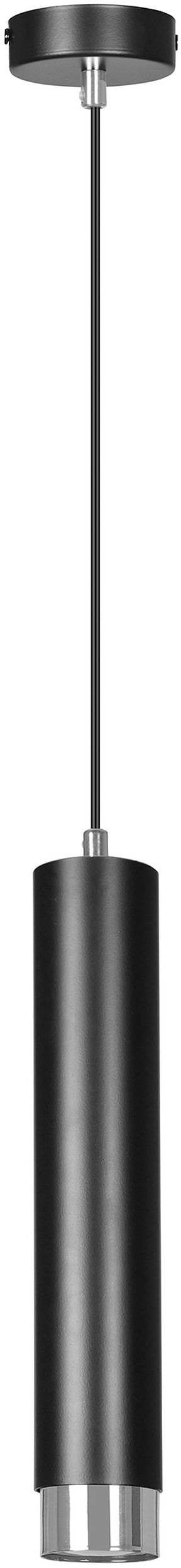 Emibig Kibo lampe suspendue 1x8 W noir-chrome 643/1