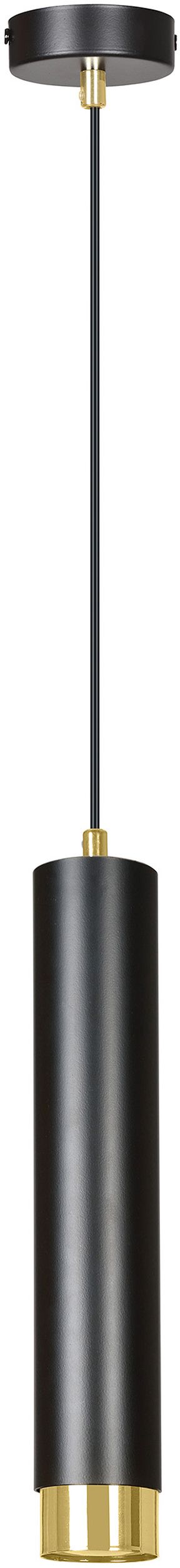 Emibig Kibo lampe suspendue 1x8 W noir-doré 644/1